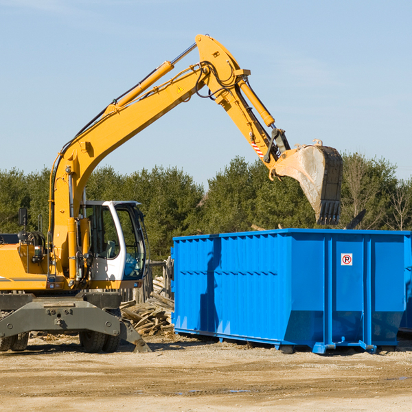 can i choose the location where the residential dumpster will be placed in Crawfordsville Arkansas